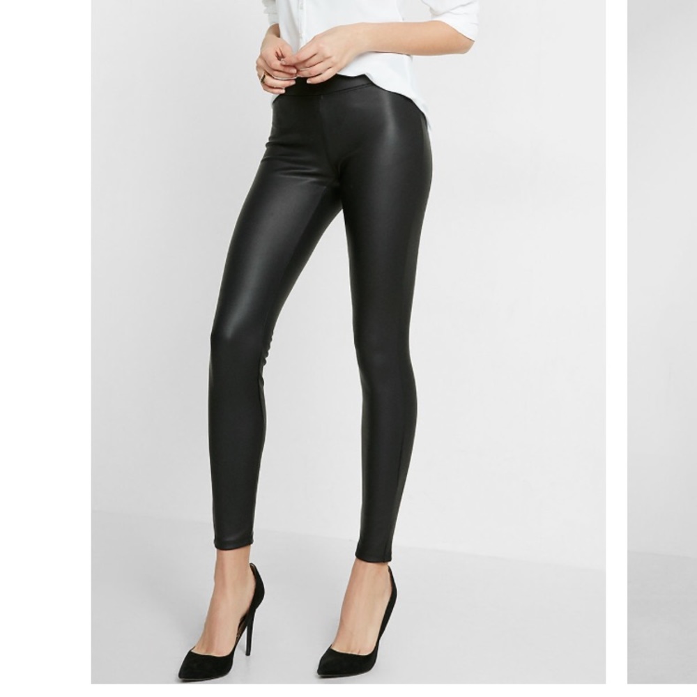 Never worn//Express woman leather pant